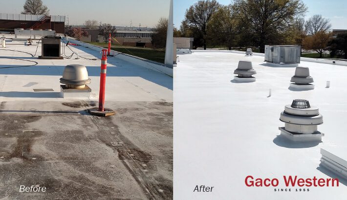Case History GacoFlex S20 Rubber Roof Restoration Inficon EDC Photo